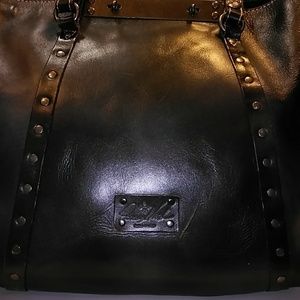 Patricia Nash Dark Brown 100% Leather Tote